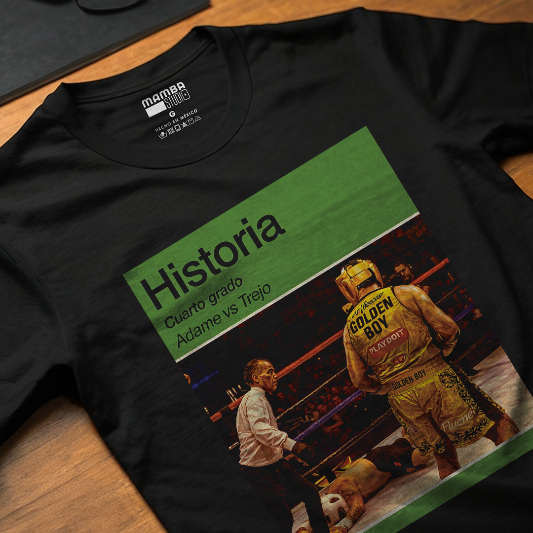 Playera Adame "GOLDEN BOY" Libro de Historia