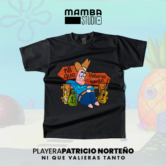 Playera Bob Esponja Norteño "NI QUE VALIERAS TANTO"