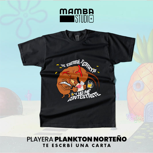 Playera Bob Esponja Norteño "TE ESCRIBÍ UNA CARTA"