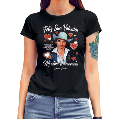 Playera San Valentín Norteño "ALMA ENAMORADA" Chalino Sánchez