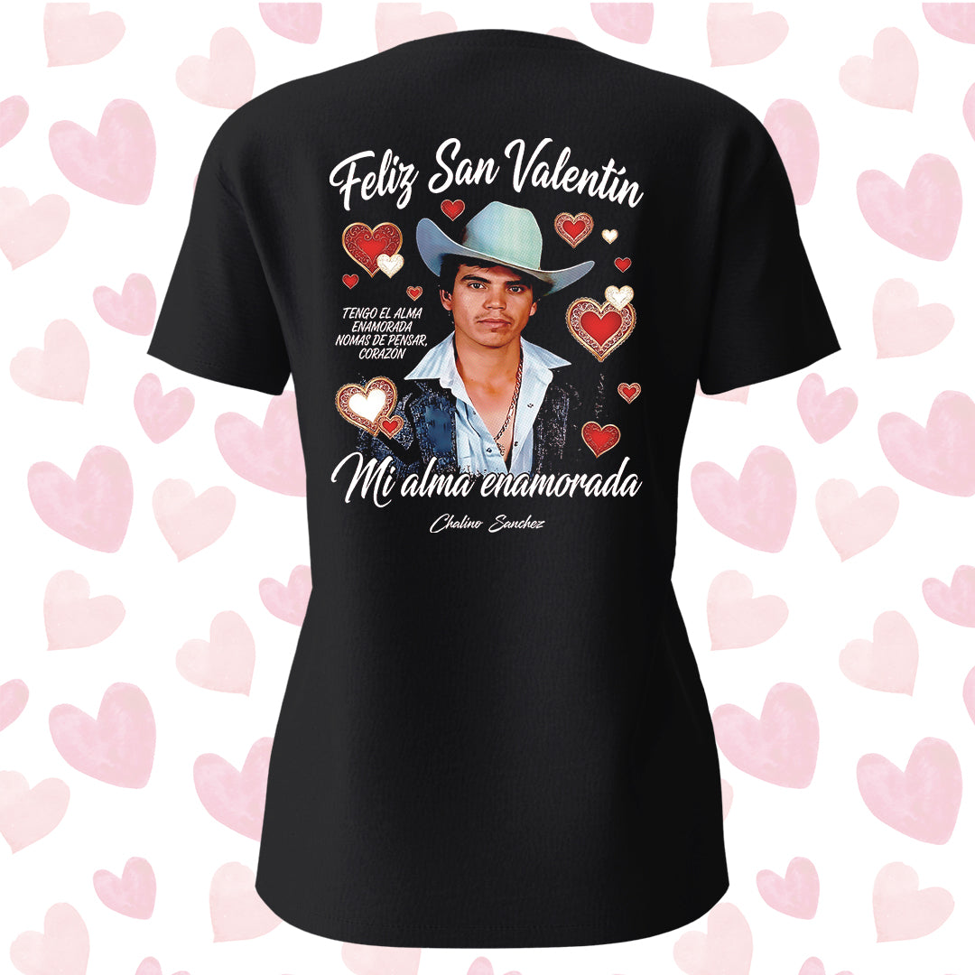 Playera San Valentín Norteño "ALMA ENAMORADA" Chalino Sánchez