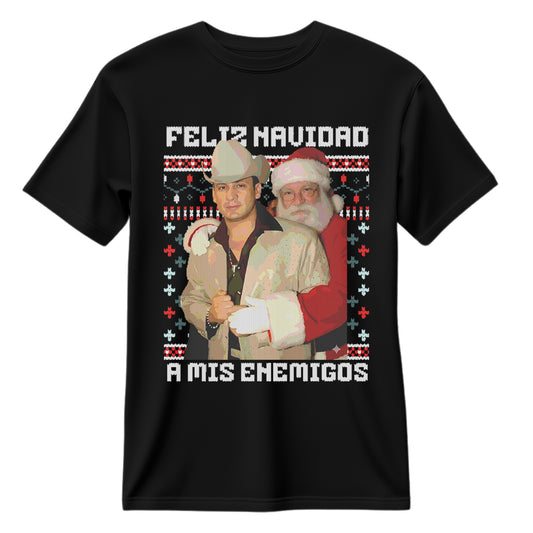 Playera Ugly Navidad "A MIS ENEMIGOS" Valentín Elizalde