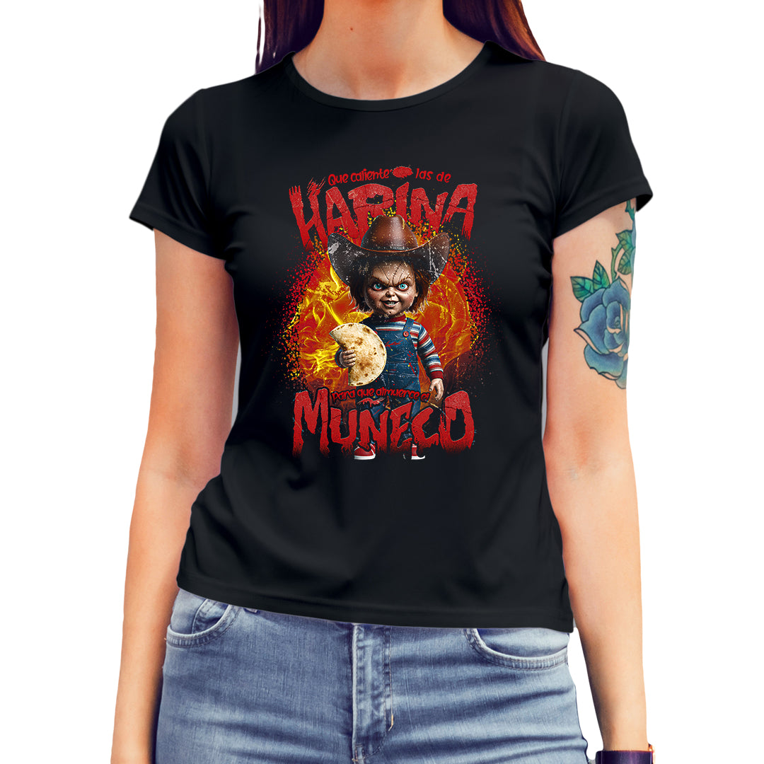 Playera Norteña "LAS DE HARINA PAL MUÑECO"
