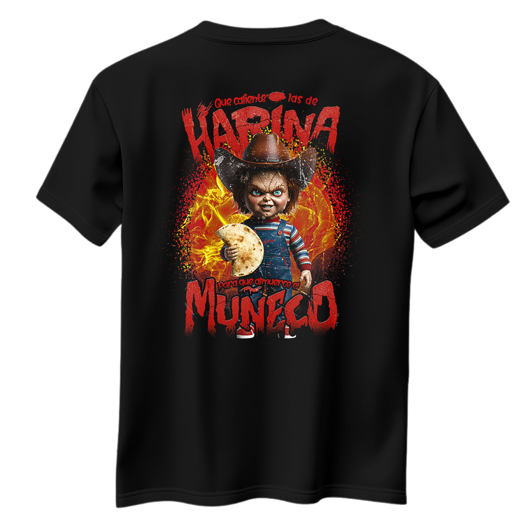 Playera Norteña "LAS DE HARINA PAL MUÑECO"