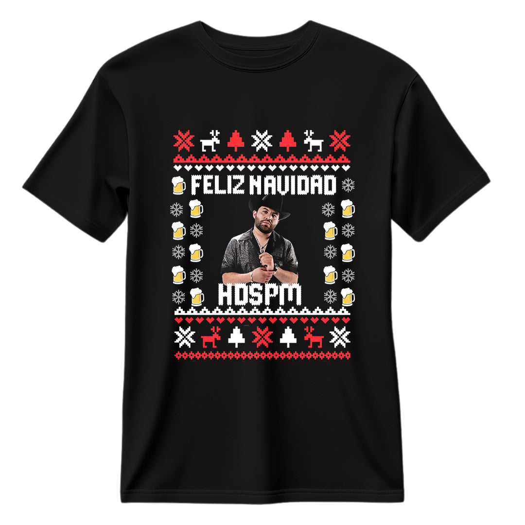 Playera Ugly Navidad "FELIZ NAVIDAD HDSDPM" Luis R Conriquez