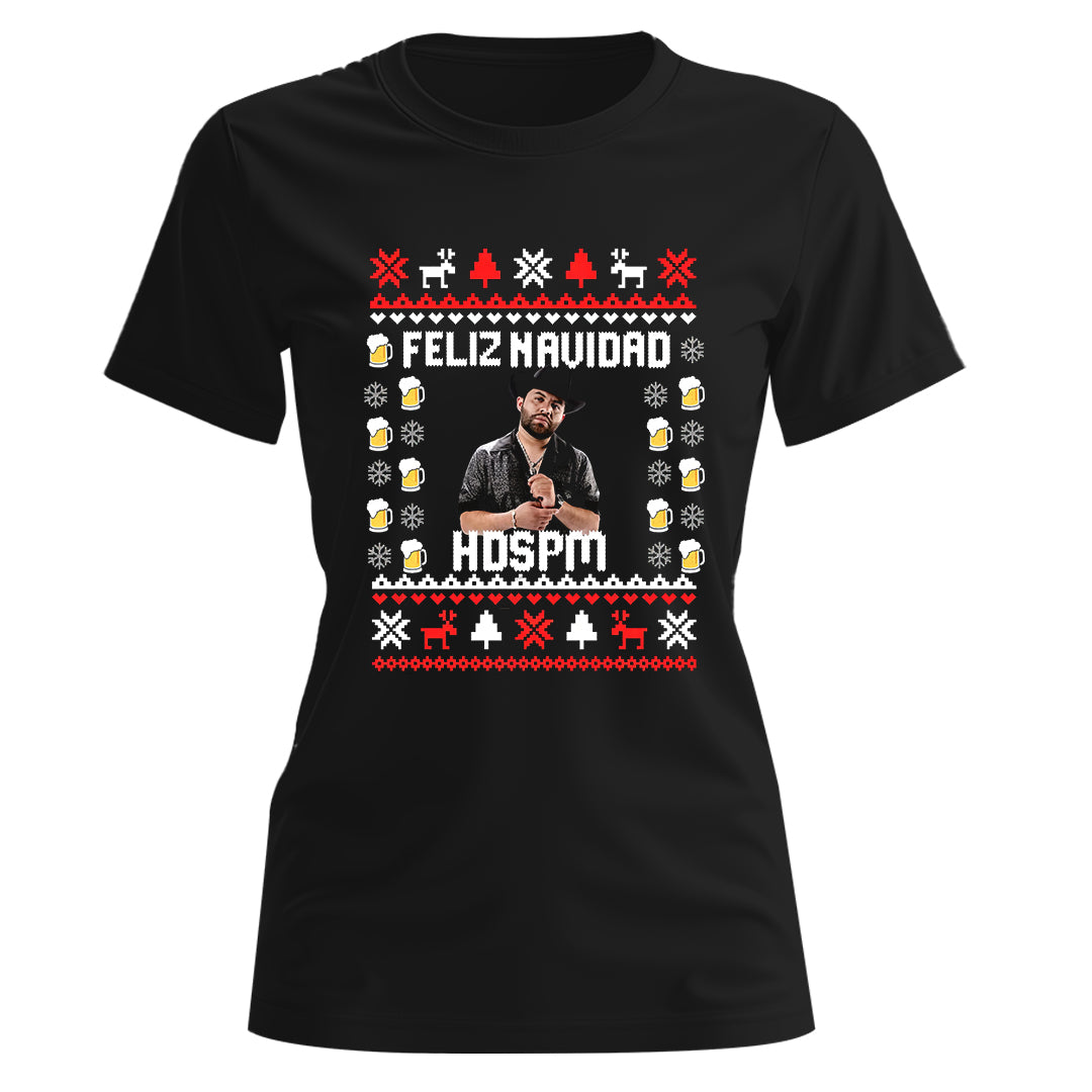 Playera Ugly Navidad "FELIZ NAVIDAD HDSDPM" Luis R Conriquez