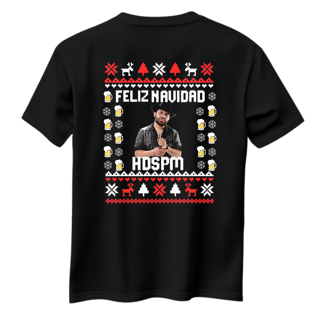 Playera Ugly Navidad "FELIZ NAVIDAD HDSDPM" Luis R Conriquez