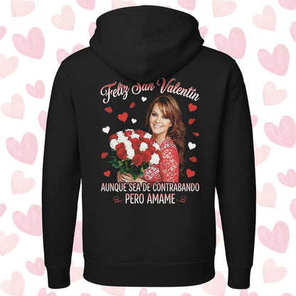Playera San Valentín Norteño "DE CONTRABANDO" Jenni Rivera