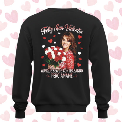 Playera San Valentín Norteño "DE CONTRABANDO" Jenni Rivera