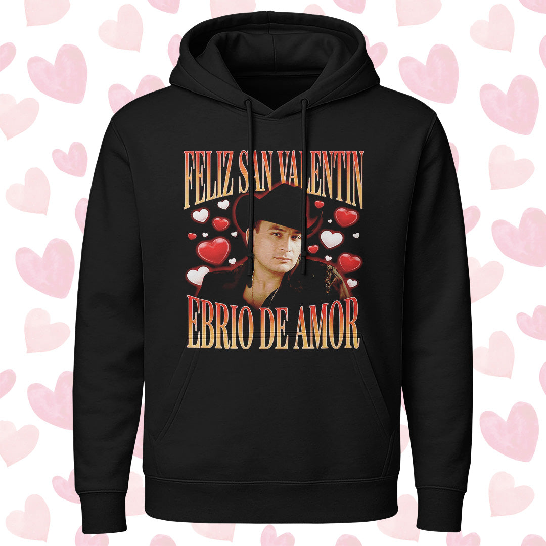 Playera San Valentín Norteño "EBRIO DE AMOR" Valentín Elizalde