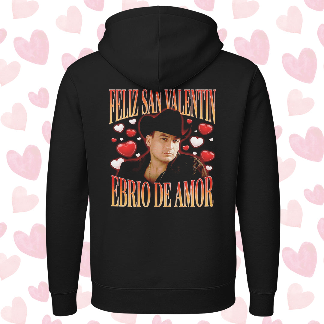Playera San Valentín Norteño "EBRIO DE AMOR" Valentín Elizalde