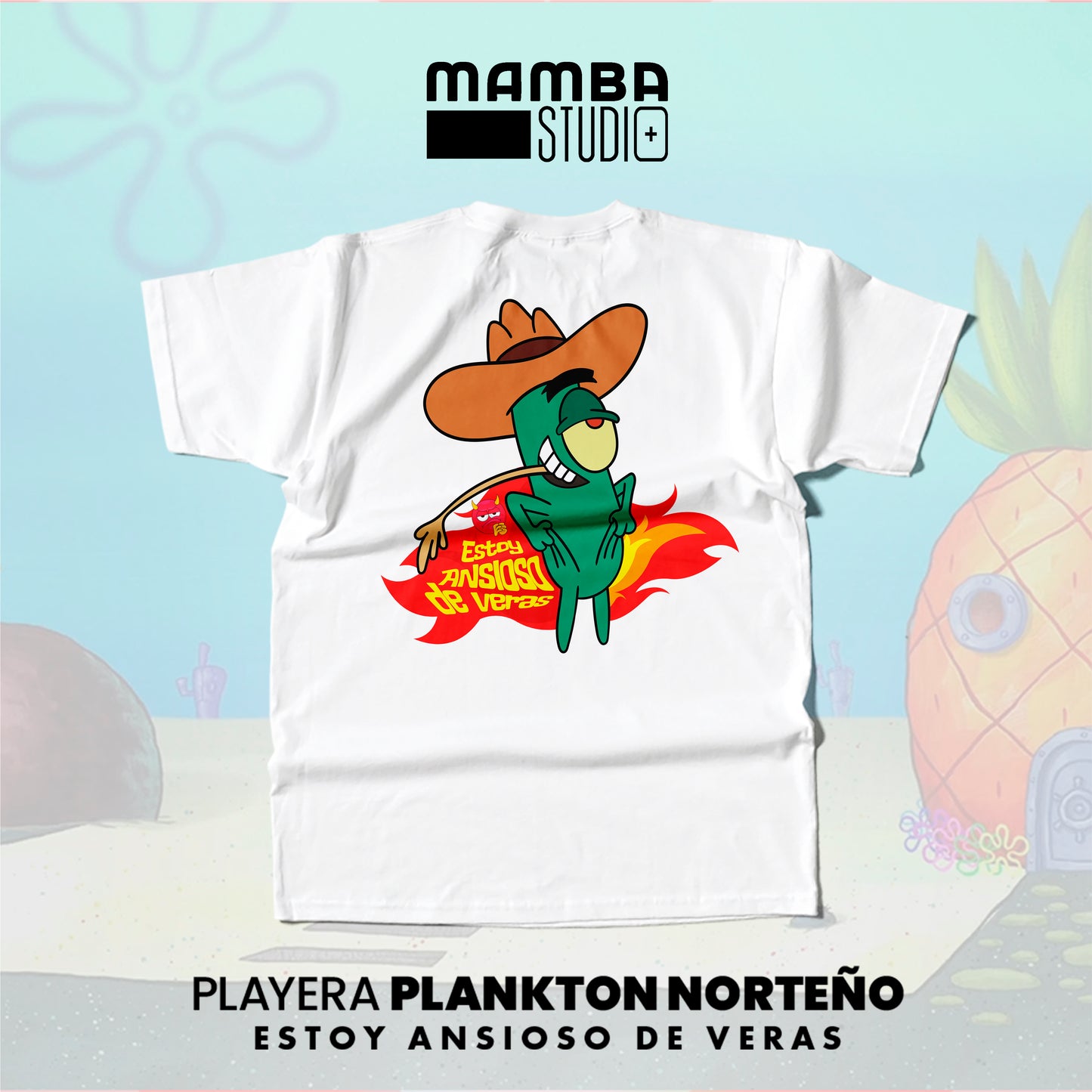 Playera Bob Esponja Norteño "EL ANSIOSO"