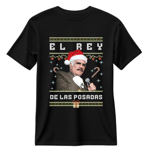 Playera Ugly Navidad "EL REY" Vicente Fernández
