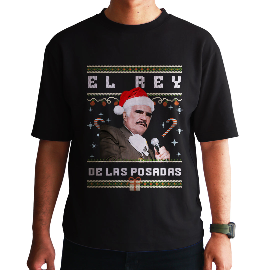 Playera Ugly Navidad "EL REY" Vicente Fernández