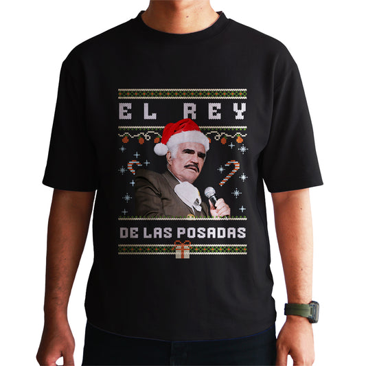 Playera Ugly Navidad "EL REY" Vicente Fernández