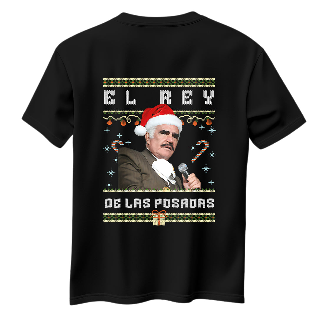 Playera Ugly Navidad "EL REY" Vicente Fernández
