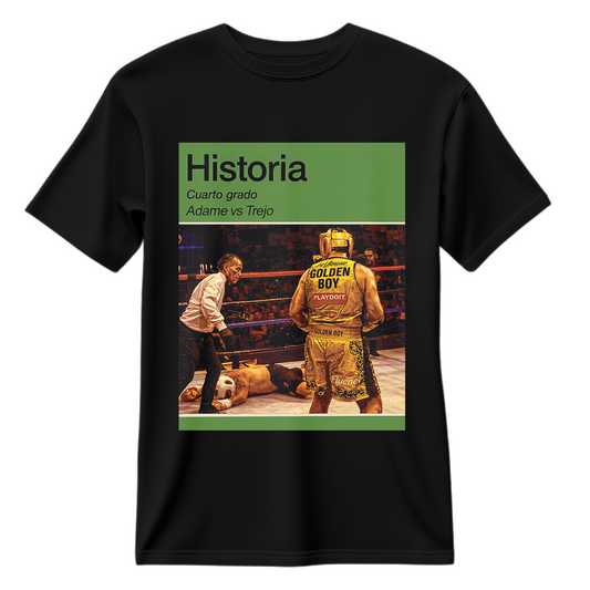 Playera Adame "GOLDEN BOY" Libro de Historia