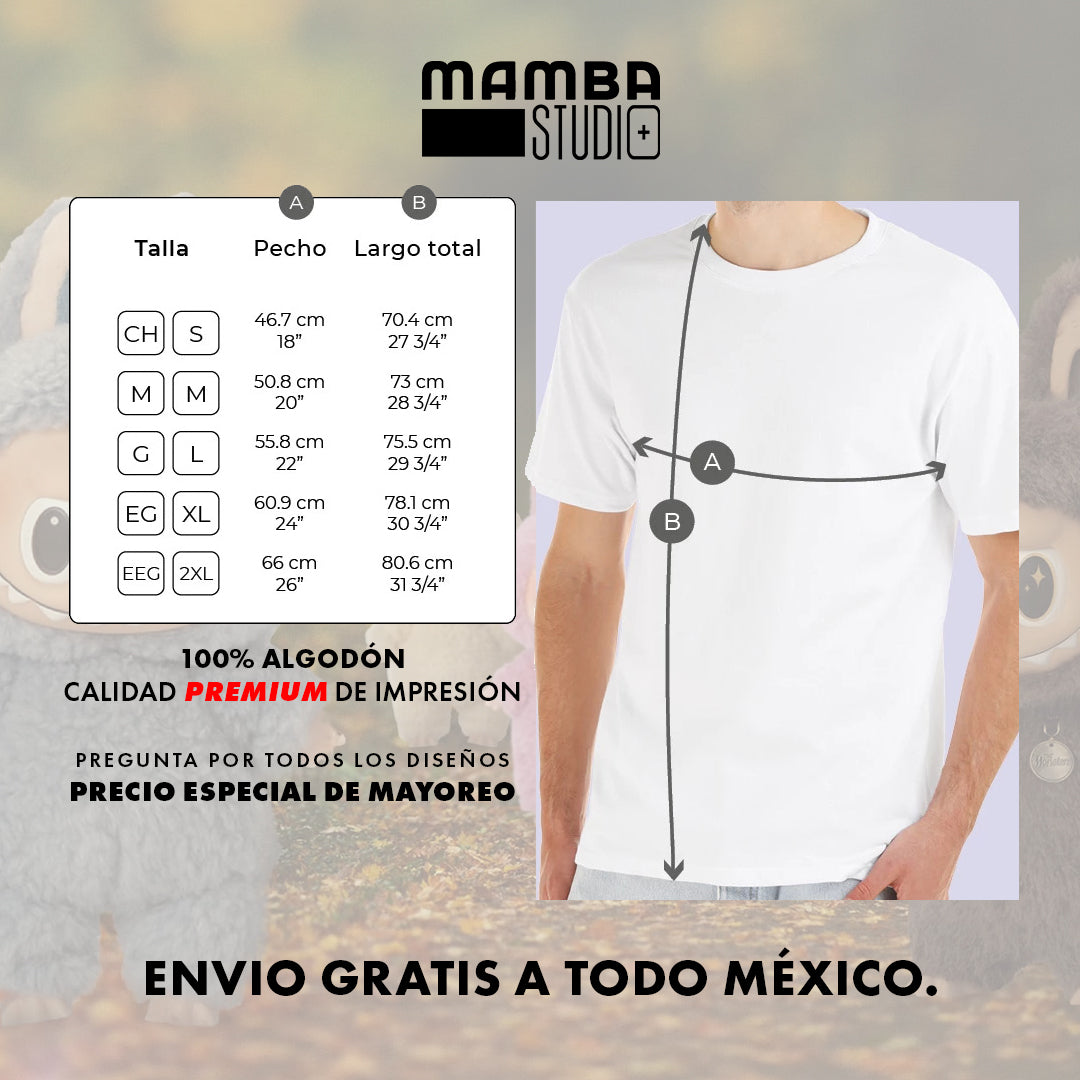 Playera Labubu "CARITAS"