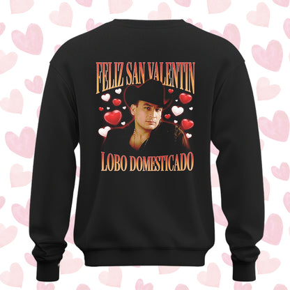 Playera San Valentín Norteño "LOBO DOMESTICADO" Valentín Elizalde