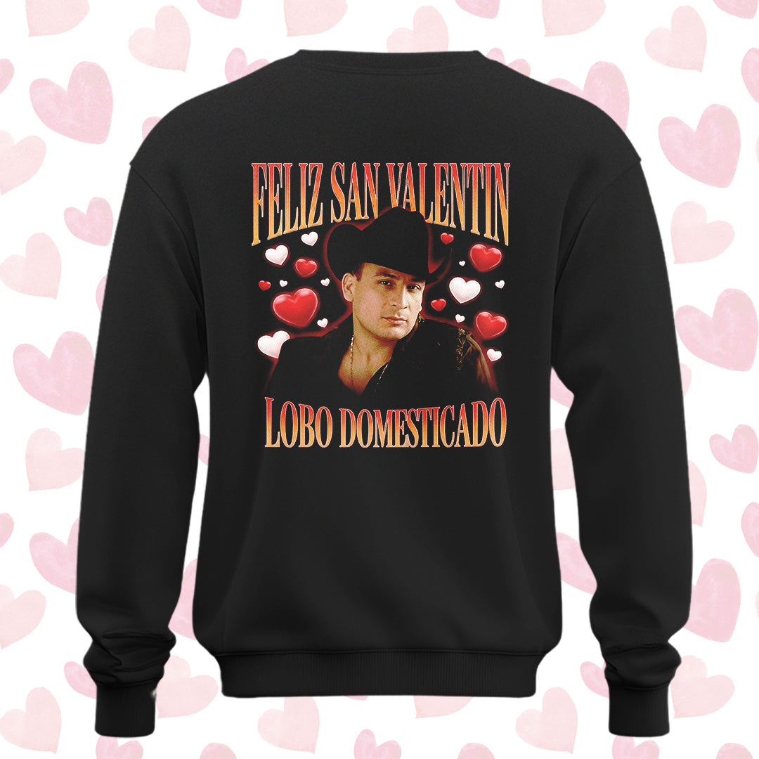 Playera San Valentín Norteño "LOBO DOMESTICADO" Valentín Elizalde