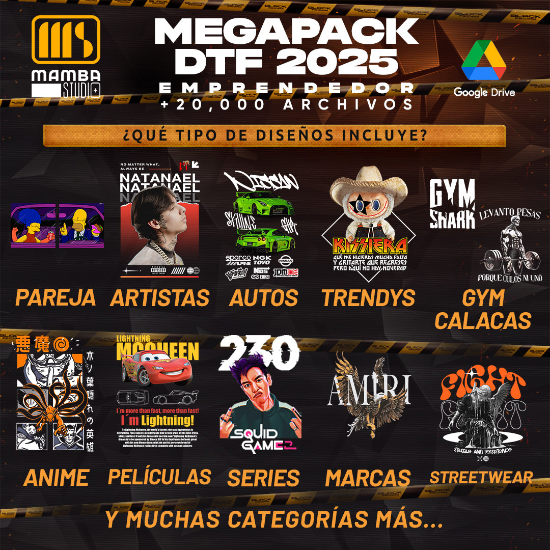 MEGAPACK DTF 2025 - Emprededor 🚀 +20,000 DISEÑOS