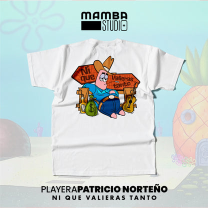 Playera Bob Esponja Norteño "NI QUE VALIERAS TANTO"
