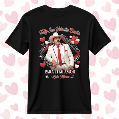 Playera San Valentín Norteño "LALO MORA"
