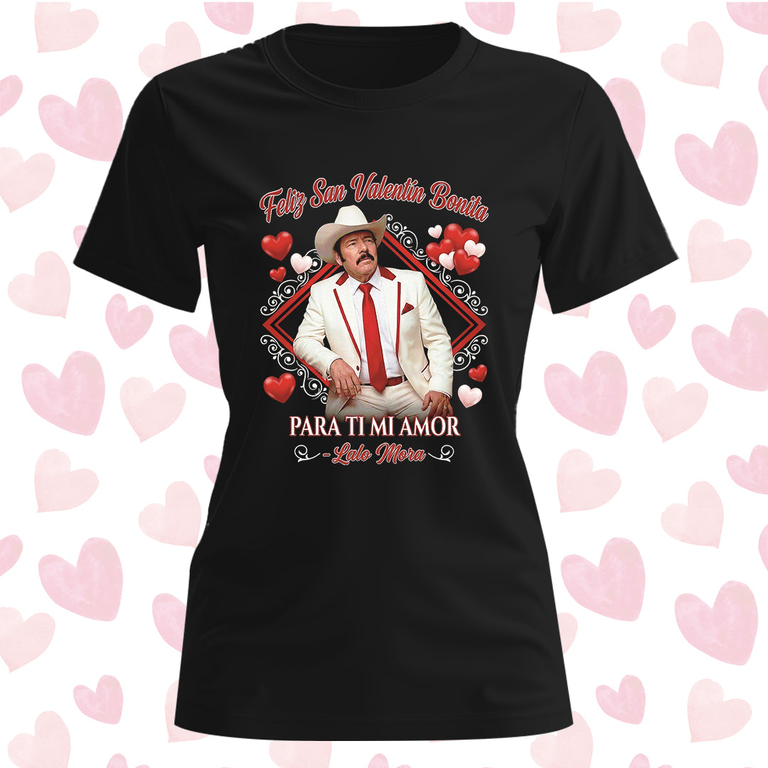 Playera San Valentín Norteño "LALO MORA"