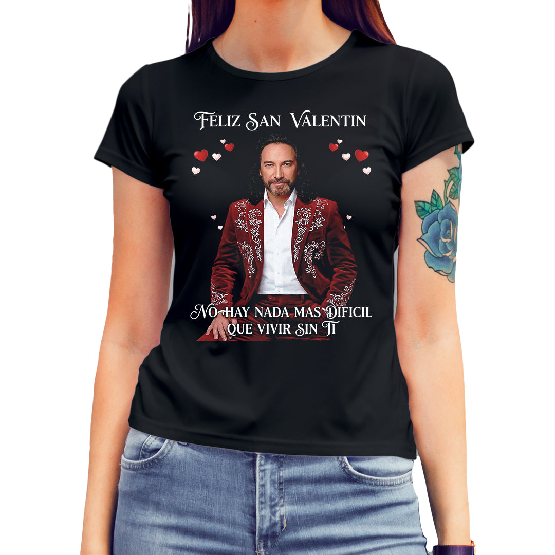 Playera San Valentín Norteño "SIN TI" El Buki
