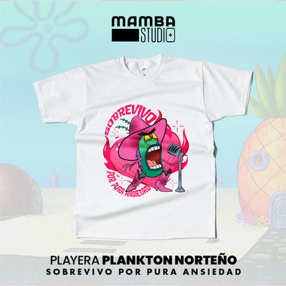 Playera Bob Esponja Norteño "SOBREVIVO"