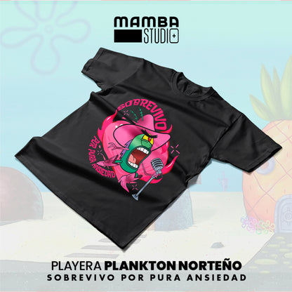 Playera Bob Esponja Norteño "SOBREVIVO"