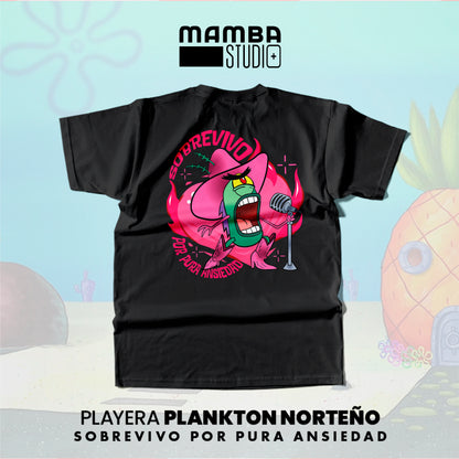 Playera Bob Esponja Norteño "SOBREVIVO"