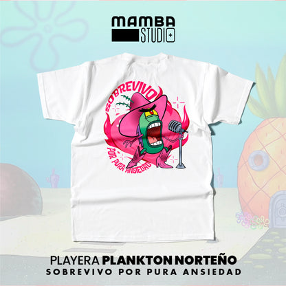Playera Bob Esponja Norteño "SOBREVIVO"