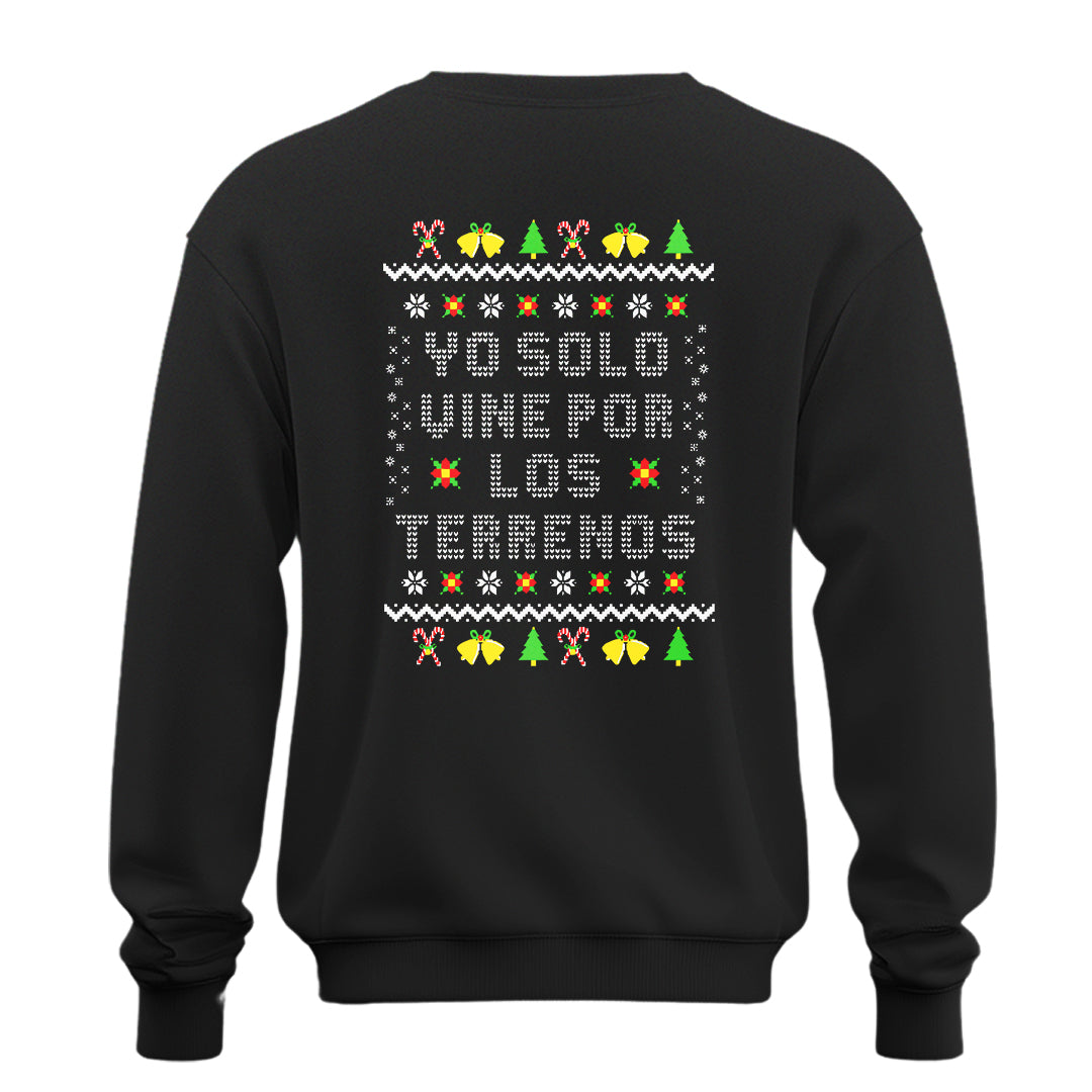 Playera Ugly Navidad "SOLO VINE POR LOS TERRENOS"
