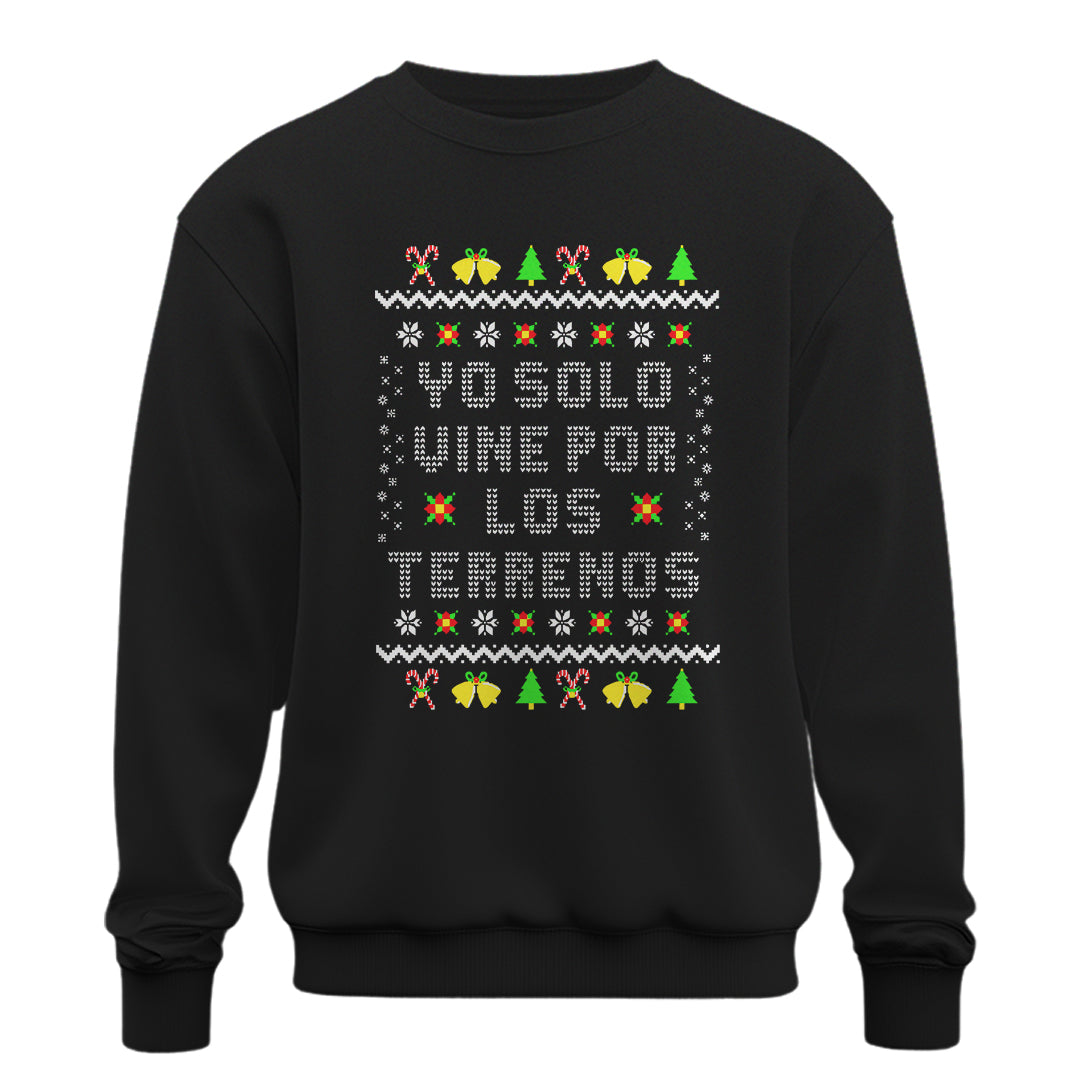 Playera Ugly Navidad "SOLO VINE POR LOS TERRENOS"