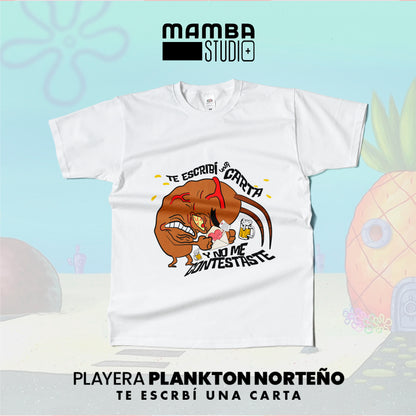 Playera Bob Esponja Norteño "TE ESCRIBÍ UNA CARTA"