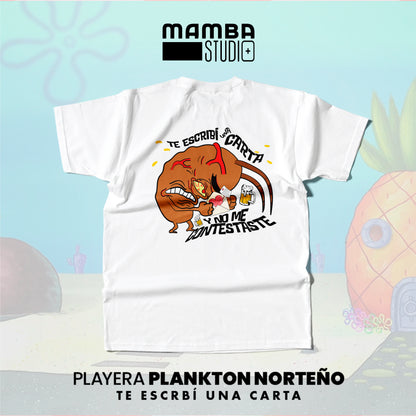 Playera Bob Esponja Norteño "TE ESCRIBÍ UNA CARTA"