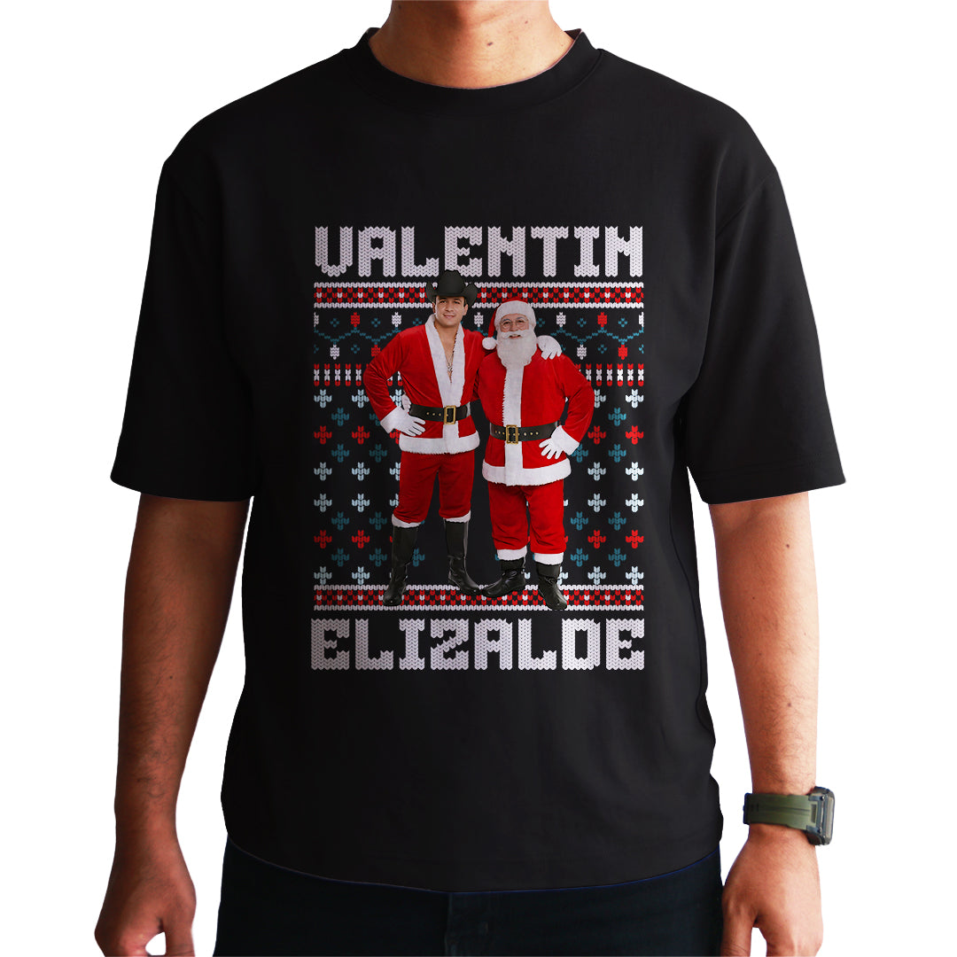 Playera Ugly Navidad "VALENTÍN ELIZALDE SANTA"