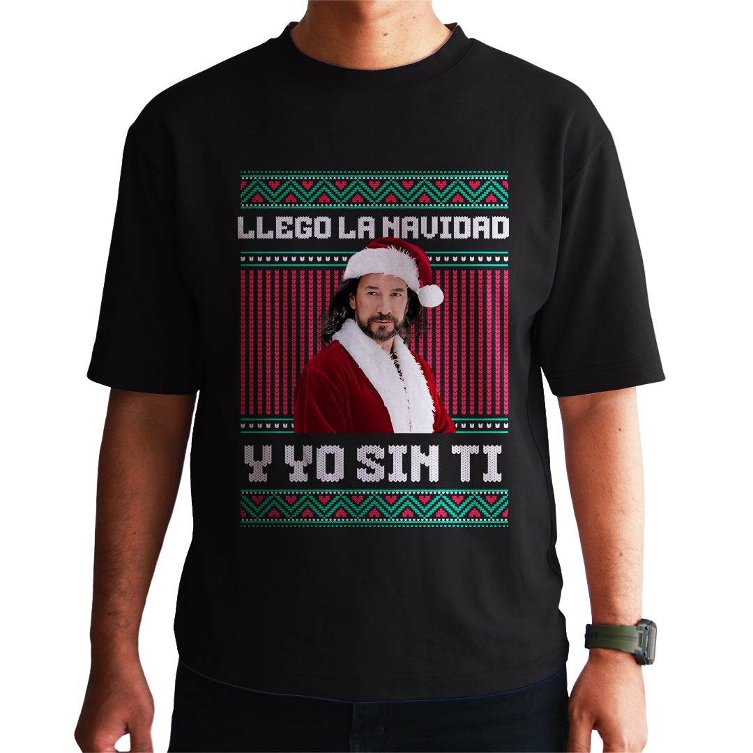 Playera Ugly Navidad "Y YO SIN TI" El Buki