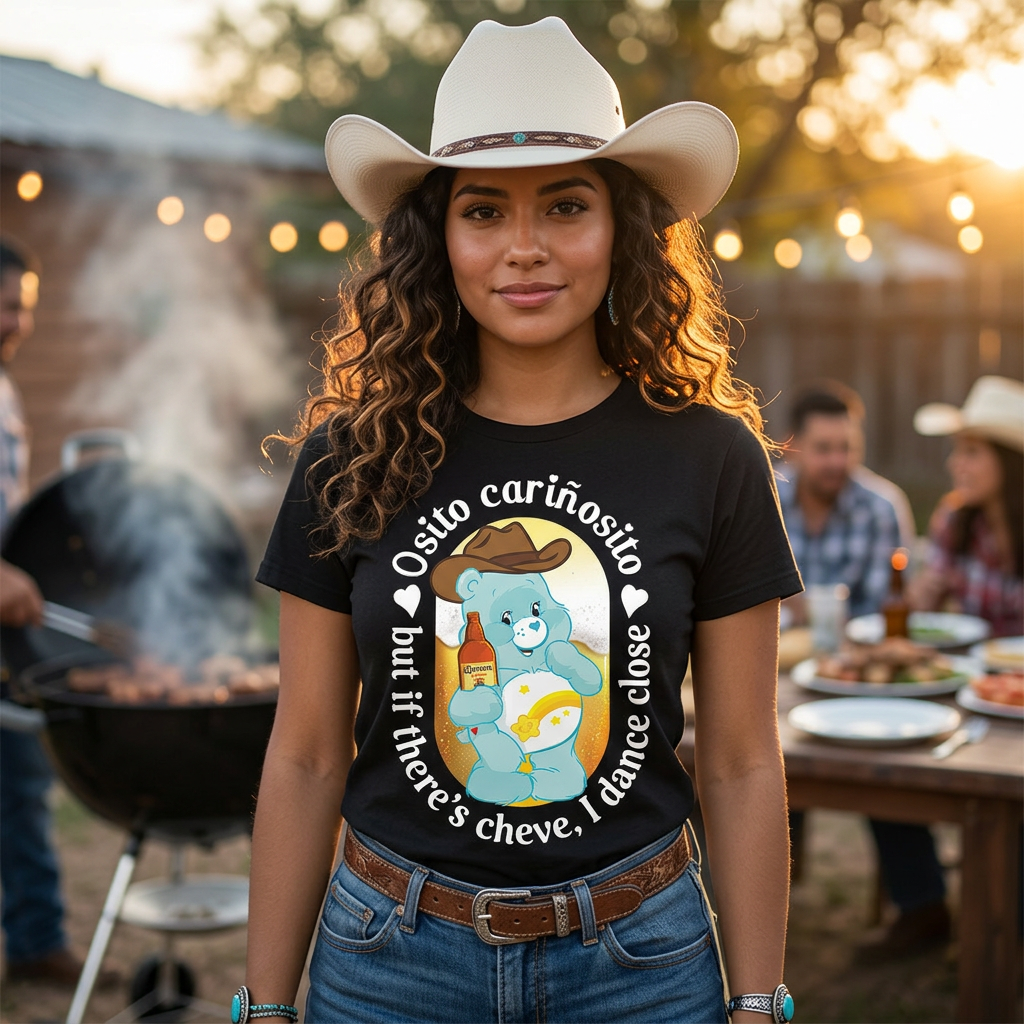 Playera Osito Cariñosito Norteño "SI HAY CHEVE"