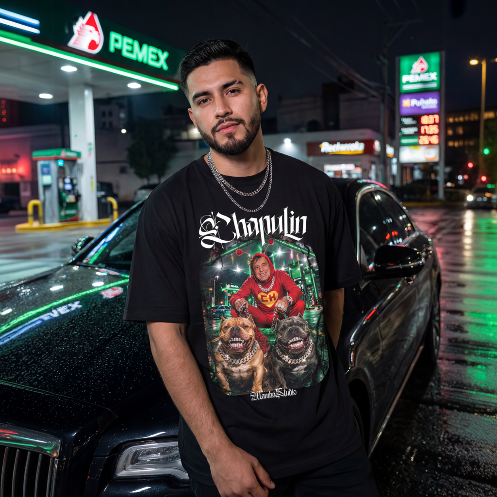 Playera Mexican Drip "CHAPULÍN"